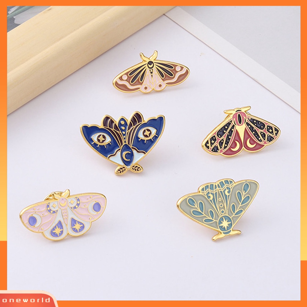 [ONE] Wanita Bros Ngengat Enamel Indah Pin Tas Lucu Khusus Untuk Hadiah