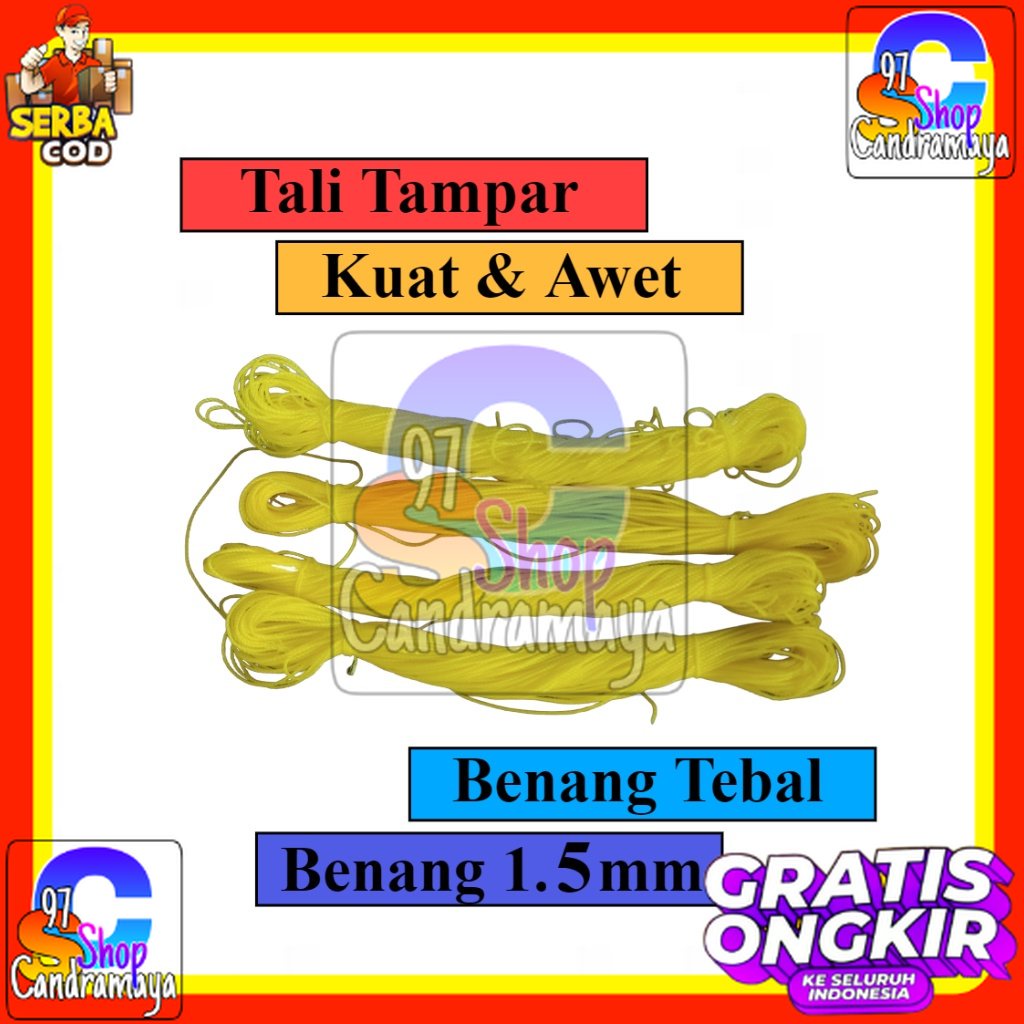 

Tali Tampar Kecil PE 1.5 mm / Serampat Cap Paus