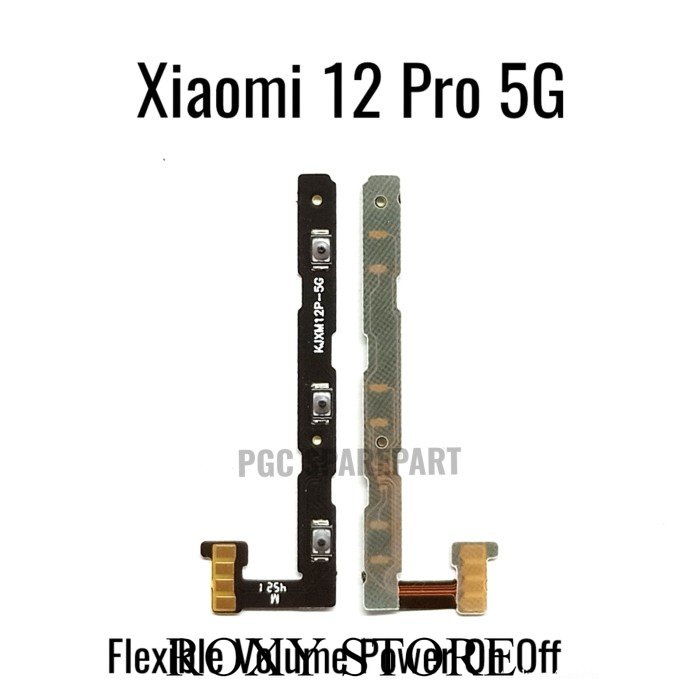 Original Flexible Konektor Volume Power On Off Xiaomi 12 Pro 5G