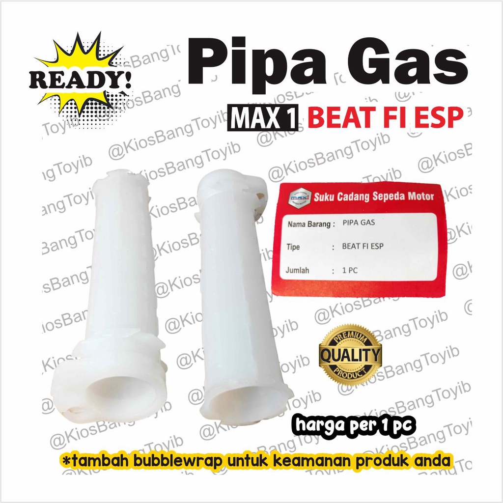 Pipa Gas Only Selongsong Putih Honda BEAT FI (Max1)