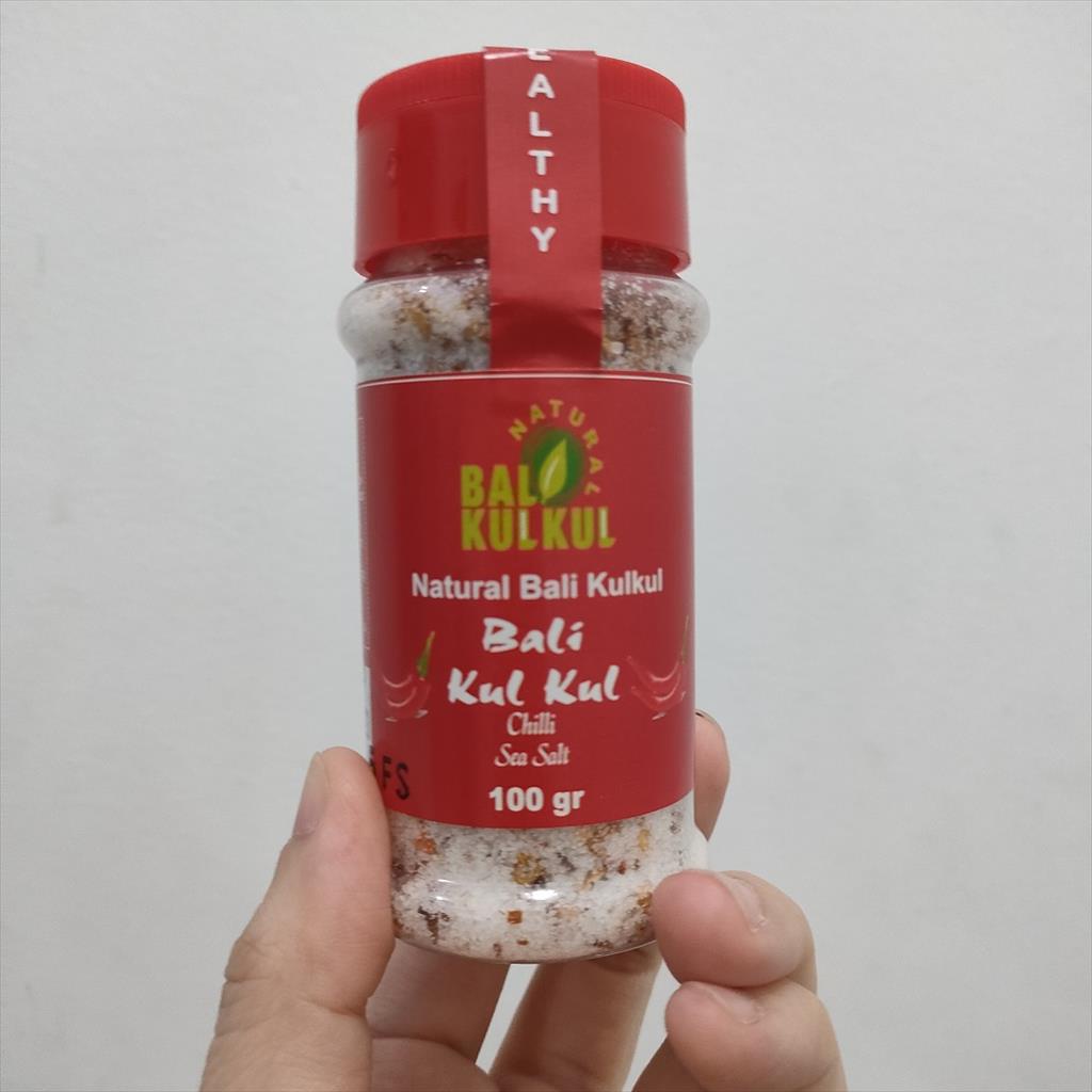 

Chilli Sea Salt Shaker 100g ( Garam Laut Bumbu Cabai ) - Bali Kulkul
