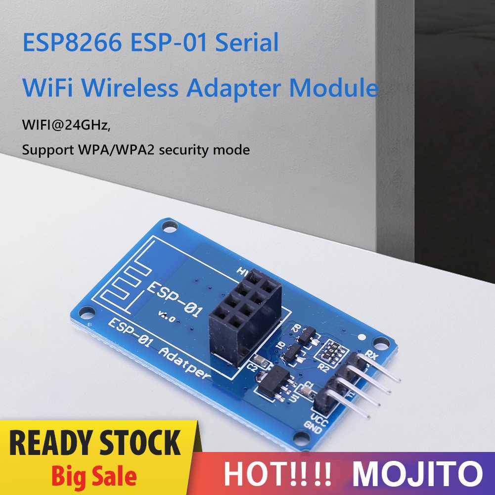 Esp8266 ESP-01 WiFi Wireless Adapter Modul 3.3V 5V Breakout PCB Adapter