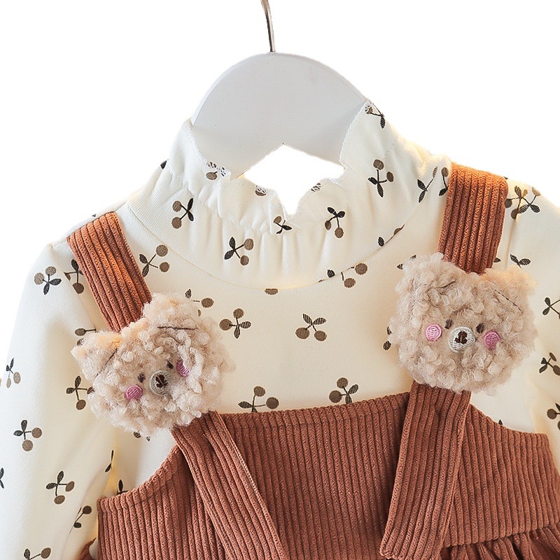 BEAR COURDORAY EBV Baju Dress Anak Perempuan Import Dress Bayi Cewek 0-6 Tahun Gaun Bayi Rok vintage