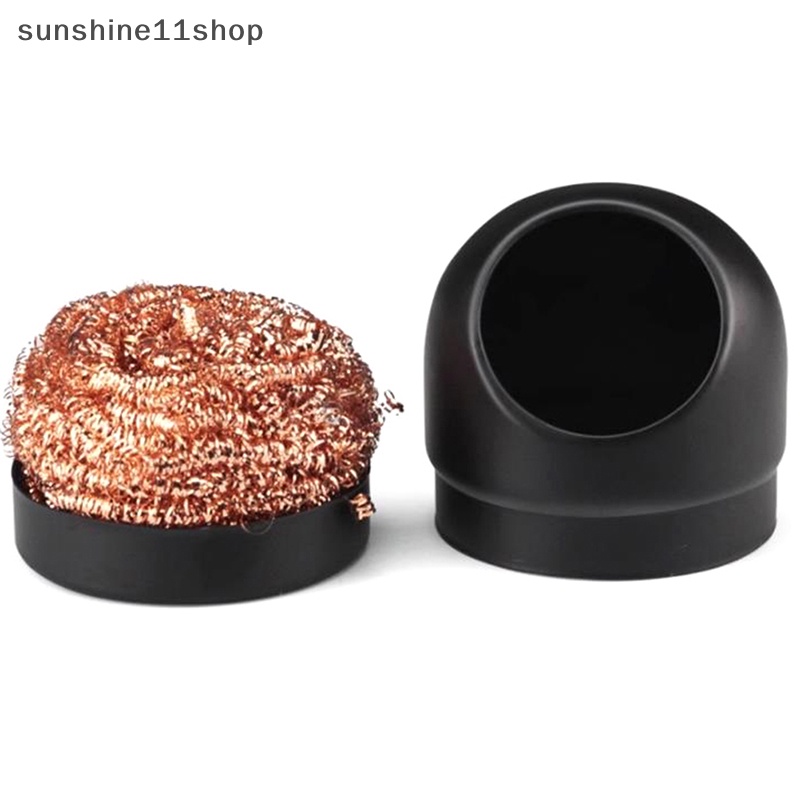 Sho 1Pcs Soldering Solder Ujung Besi Pembersih Baja Kawat Sponge Ball N