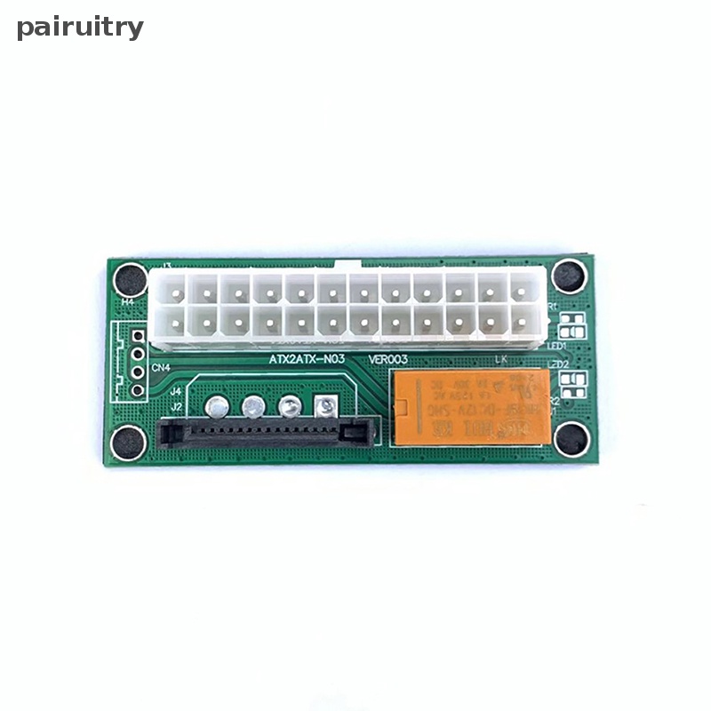 Prt Dual PSU Power Supply Adapter Board Dengan LED ATX 24Pin Ke SATA Sync Starter Extender Cable Card Add2psu Untuk Kartu Grafis Pertambangan PRT