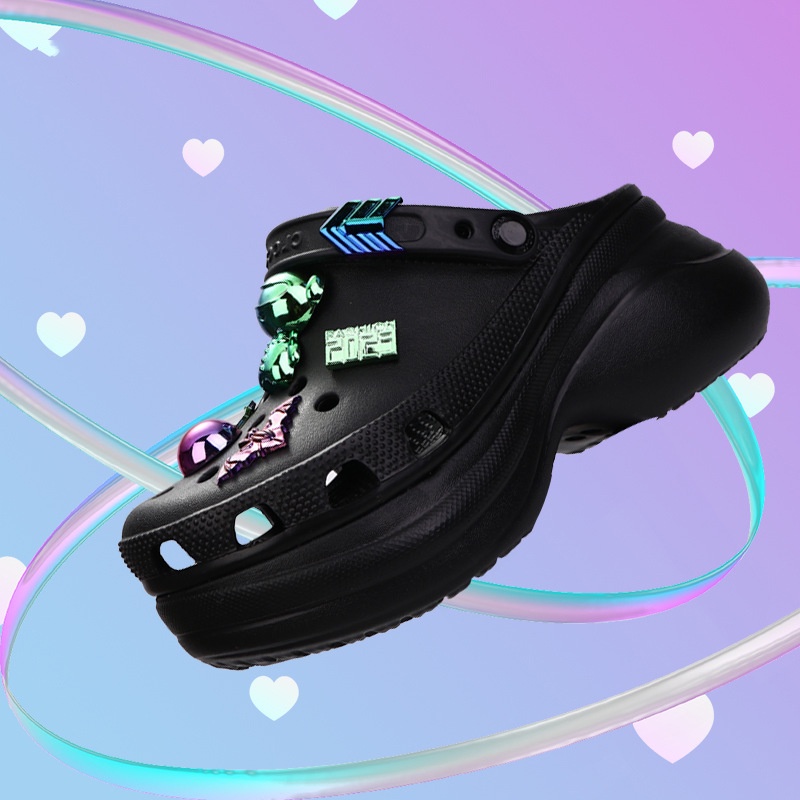 Logam Warna-Warni Gaya Punk LED DIY Aksesoris Croc Charms Aksesoris Croc Charm Set Croc Charm Jibz