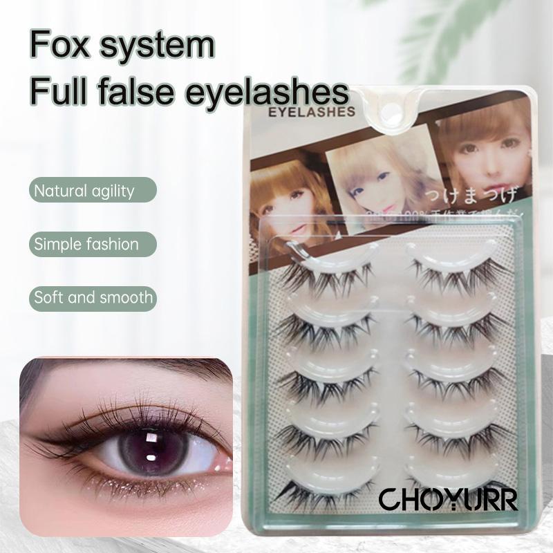 【COD】5 Pasang Bulu Mata Palsu Cat Eyes Premium Fairy Eyelashes Douyin Eyelashes  Extension-CH