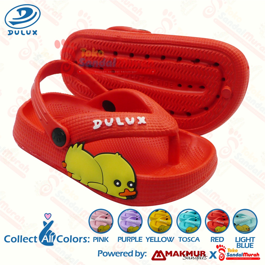 Toko Sendal Murah - Sandal Jepit Anak Tali Belakang Uk 20-25/ Sandal Anak Jepit Karakter Lucu / Sandal Jepit Karet Ringan / Sandal Anak Motif Bebek / Sandal Anak Lucu / Sandal Jepit Anak Kekinian / [Toko Sendal Murah Kids M 510 E ]