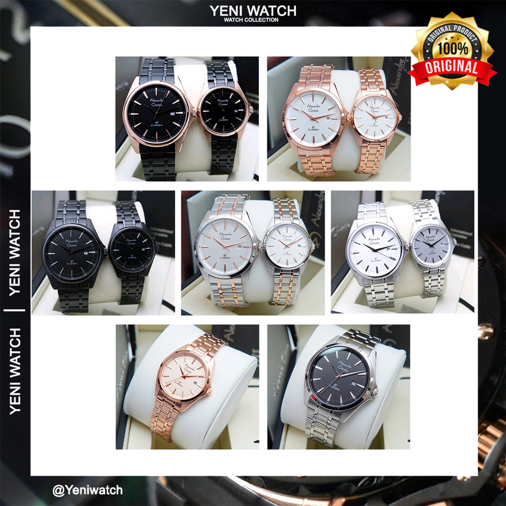 Alexandre Christie Ac 8661 / ac8661 Jam Tangan Rante Original Garansi Resmi 1 Tahun