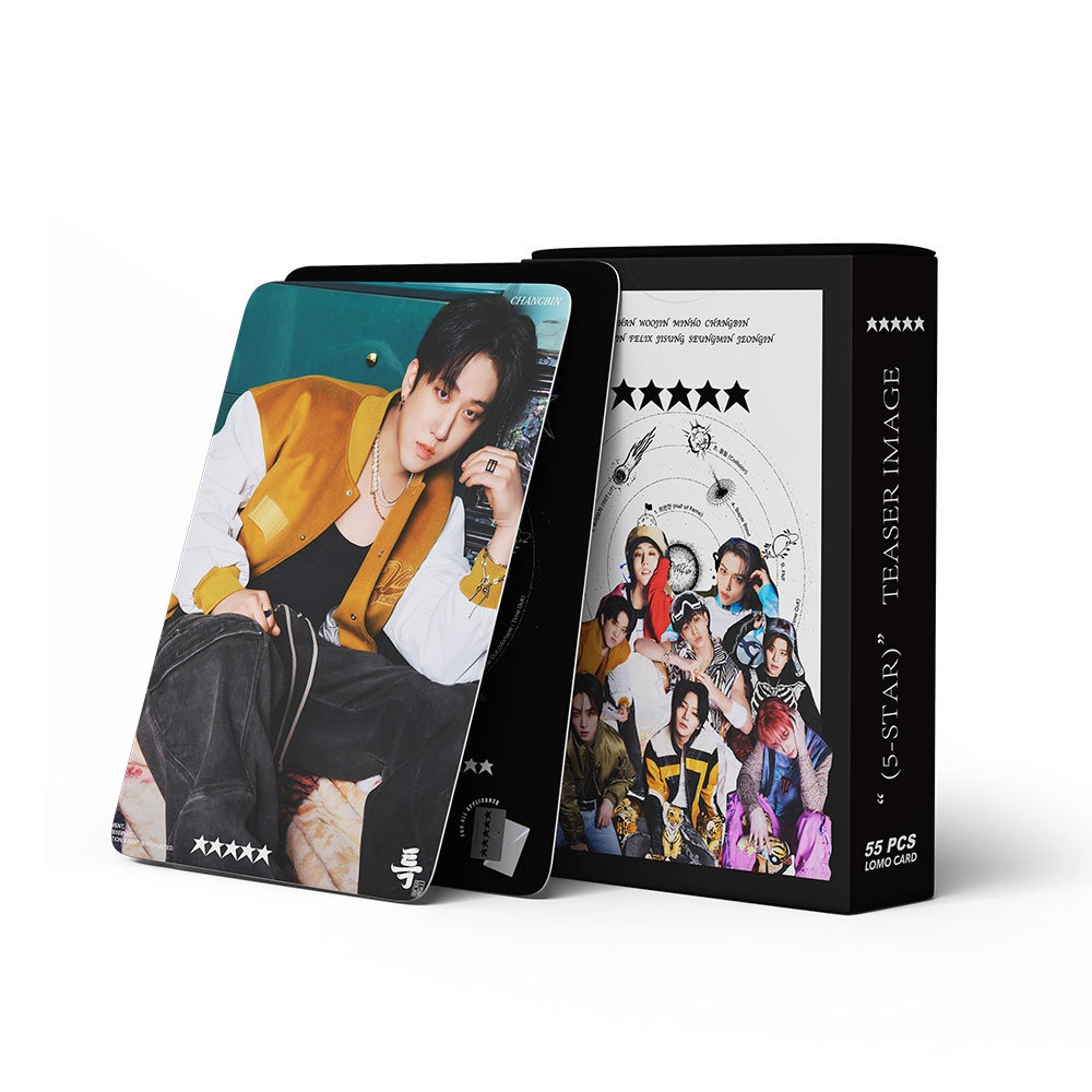 55pcs/box STRAY KIDS 5-STAR COMEBACK Album Photocards TOPLINE Lomo Kartu Straykids Kpop Postcards