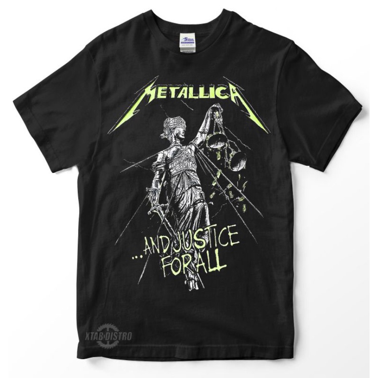 kaos METALLICA 5 AND JUSTICE FOR ALL / Premium Tshirt metallica / hnm uniqlo carrousell / kaos band