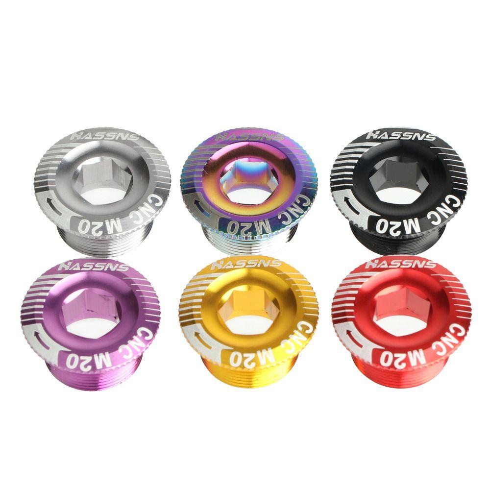 Lanfy Sepeda Engkol Lengan Memperbaiki Baut Warna Warni Sepeda Gunung Penutup Debu Crankshaft Cover Bottom Bracket Crankset Mur Sepeda Engkol Bawah Bracket Bolt Bike Crank Cover Screw