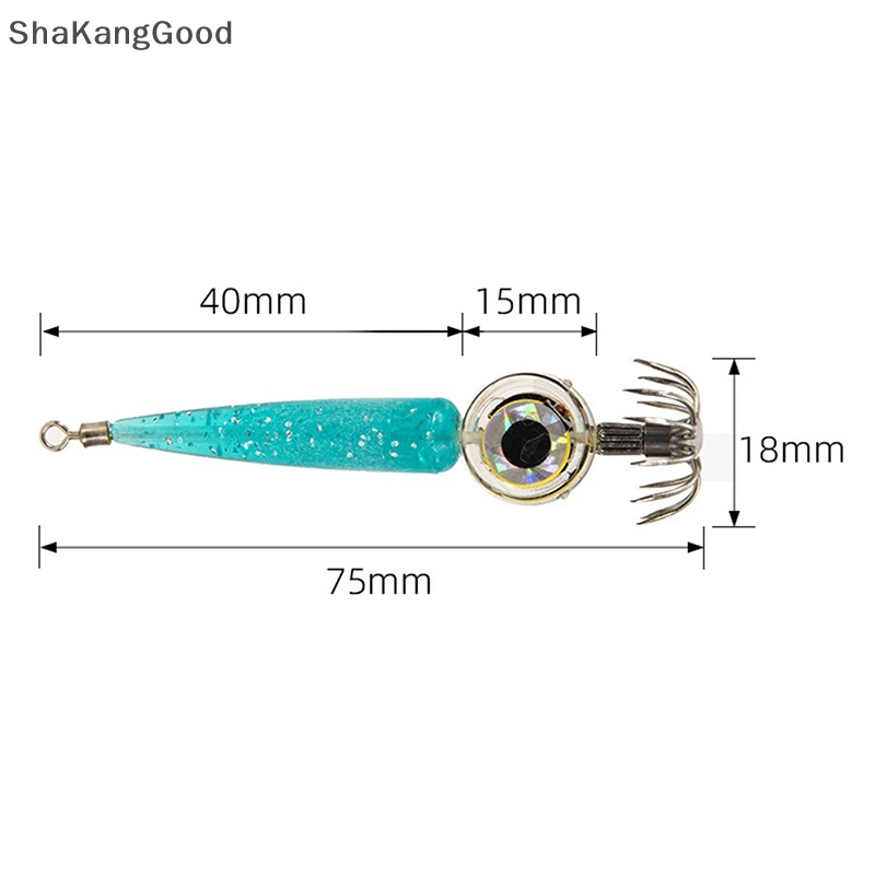 Skid Cuttlefish Squid Jig Hook Tackle Alat Untuk Memancing Laut Memancing Aksesori SKK