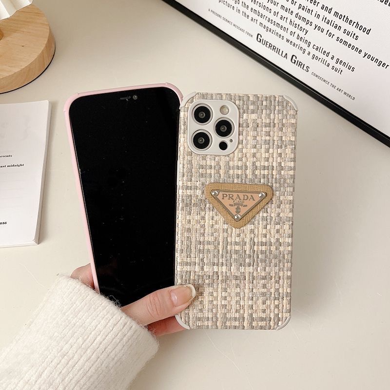 Soft Case Metal Buatan Tangan VIVO Y11 Y12i Y15 Y17 Y12S Y20S Y20i S1 V23 Pro V20 Pro Y19 Xiaomi 11 Lite Redmi Note10 Pro 5G Mewah Cewek Womens TOTE Beach bag Pink lattice parad