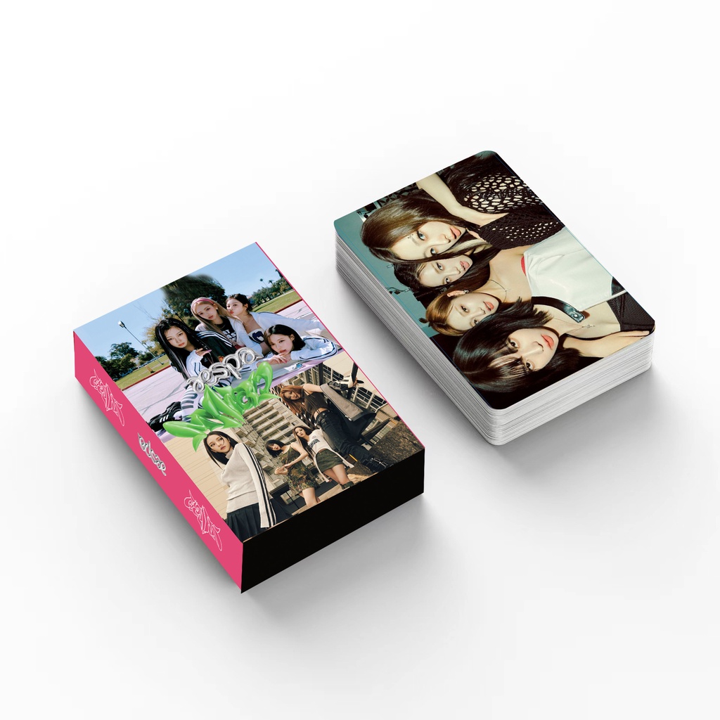 55pcs /box AESPA Welcome to MY WORLD Photocards Kartu Lomo 2023album Kpop Postcards Collection