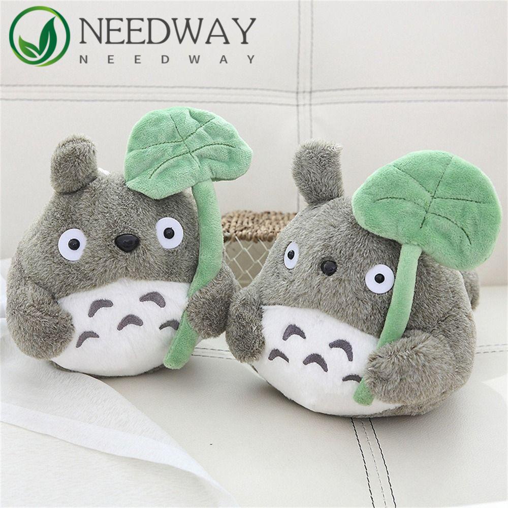 Needway  Plush Toy Anime Grey Hadiah Bayi Mainan Anak Lovely Dengan Daun Teratai Boneka Mainan