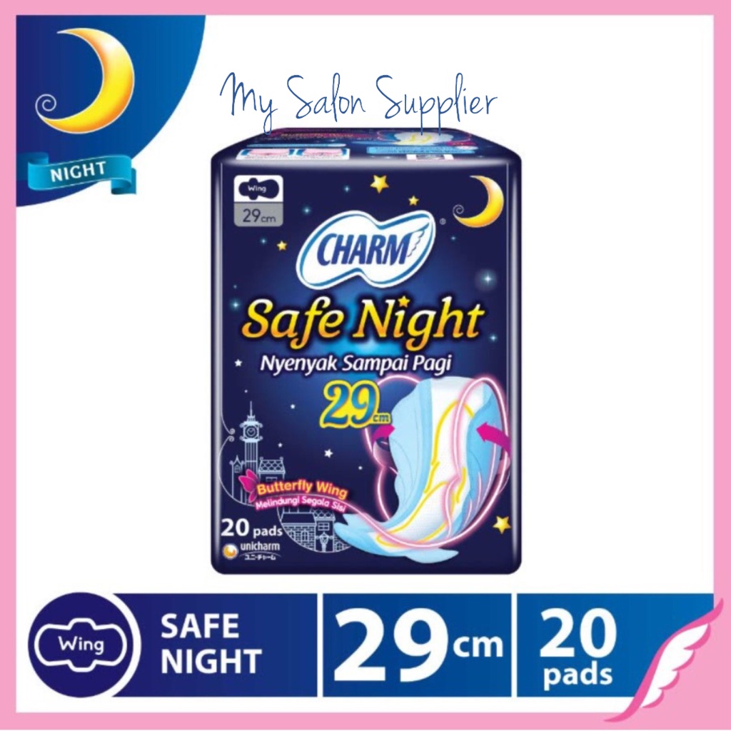 Charm Safe Night Wing 29cm 20 Pads