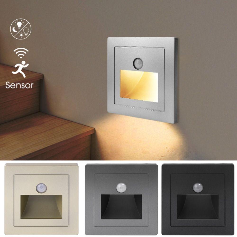 [Elegan] Lampu Lantai Infrared Tahan Lama Led Manusia Tubuh Sensing Home Sensing Light