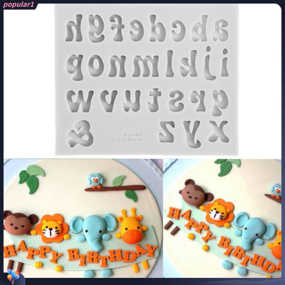 Populer 3D Huruf New Fondant Cetakan Alphabet Number