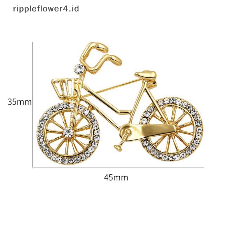 {rippleflower4.id} Kepribadian Fashion Sepeda Bentuk Bros Pria Dan Wanita Rekreasi Bersepeda Olahraga Hadiah Aksesoris Perhiasan~