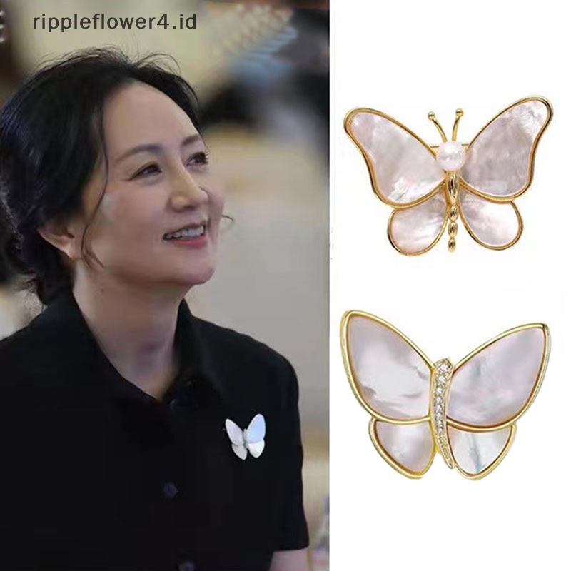 {rippleflower4.id} Bros Kupu-Kupu Indah Pin Serangga Korsase Bros Wanita Hadiah Pesta~