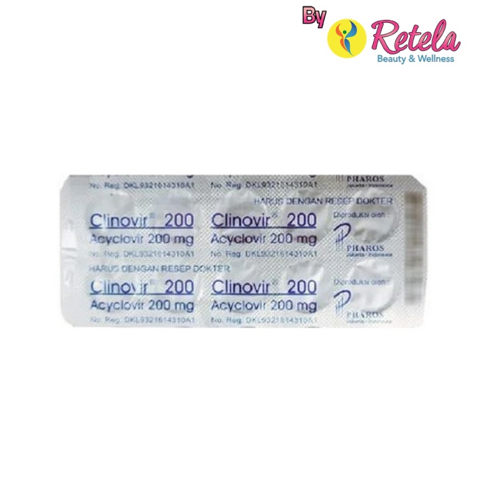 CLINOVIR 200MG 1 BLISTER 10 TABLET