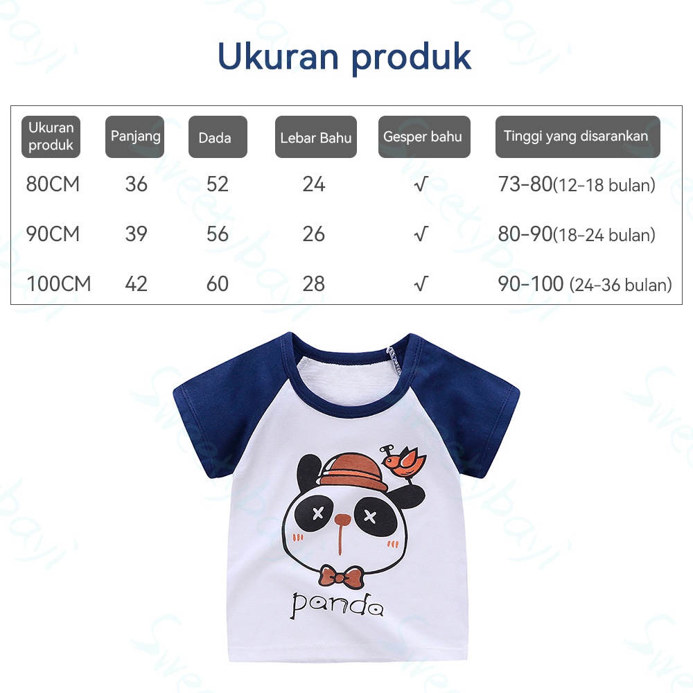 SweetyBayi Baju atasan anak import Kaos bayi anak karakter Tshirt anak lucu