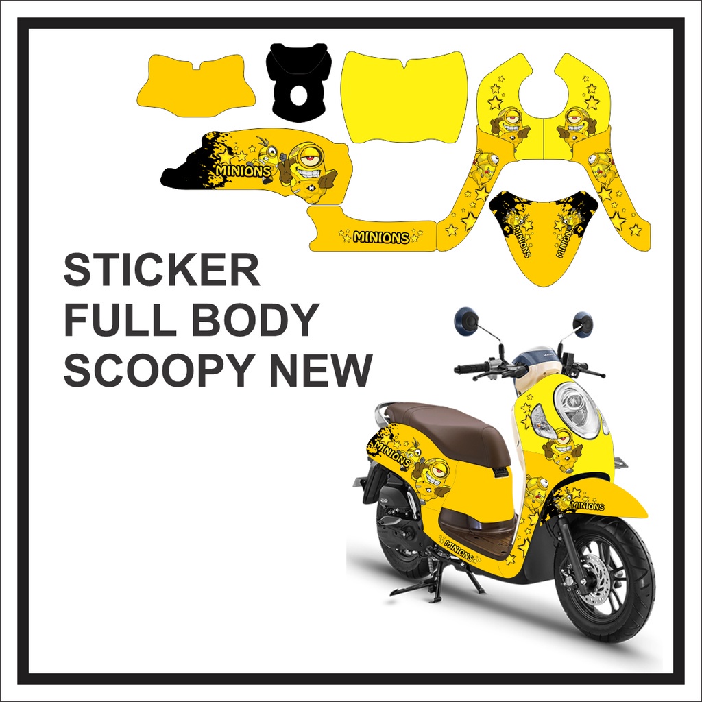 Stiker Motor Scoopy Sticker Scopy Full Body Decal Honda Scoopi FullBodi 2021 2022 Bodi Kap Variasi M