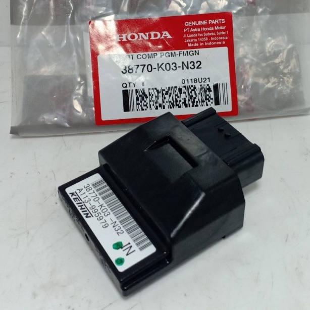 ECU PGM FI UNIT COMP CDI K03 SUPRA 125 FI REVO FIT FI INJEK INJEKSI ORIGINAL ORI ASLI HONDA AHM HGP 