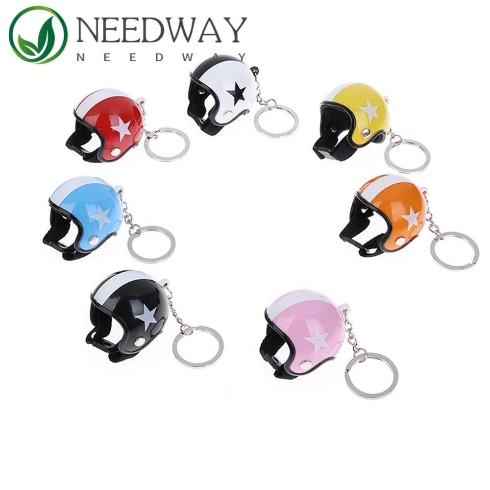 Needway   Gantungan Kunci Helm Safety Hadiah Fashion Portabel Gantungan Kunci Motor