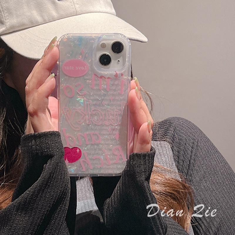 Ins Gaya Cocok Untuk iPhone 14 Pro Max Casing Ponsel iPhone Double-layer Pola Dicetak Kompatibel Dengan Iphone13 13pro 13prm iPhone 11 11pro 14plus 12Pro Max Casing Ponsel TPU Tahan Guncangan