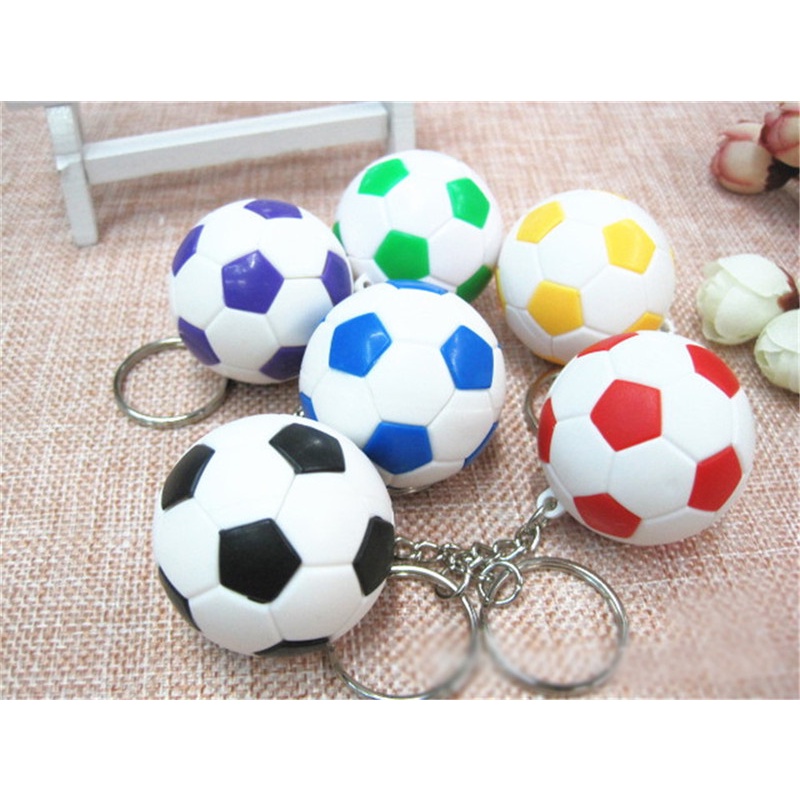 {beautifulhome} Sports metal Keychain Gantungan Kunci Mobil Football Soccor ball Pendant Keyring Toy.