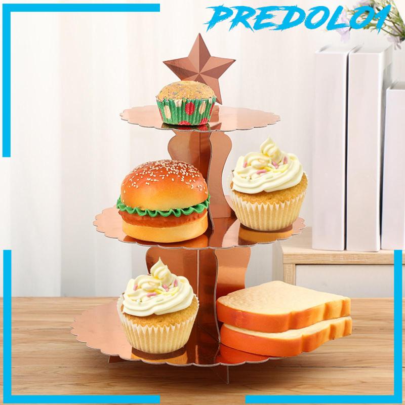 [Predolo1] Cupcake Tray Dekorasi Meja Baki Hias Bertingkat Multiuse Untuk Rumah