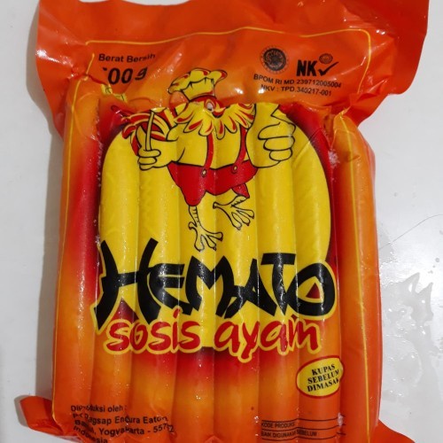 

Sosis ayam long hemato 500 gram isi 15 pcs