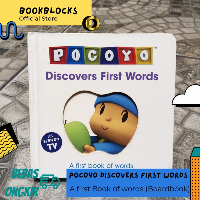 BUKU AKTIVITAS ANAK - BOARDBOOK POCOYO DISCOVERY FIRST WORDS