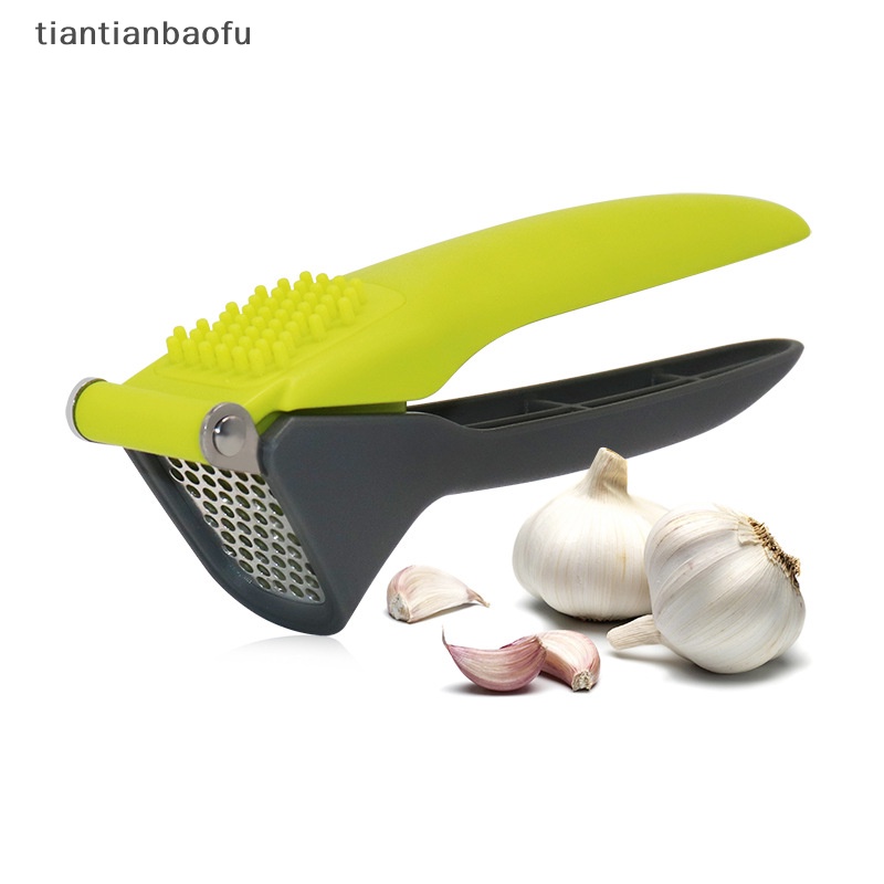 [tiantianbaofu] Penghancur Bawang Putih Tekan Stainless Steel Handheld Ginger Garlic Mincer Boutique