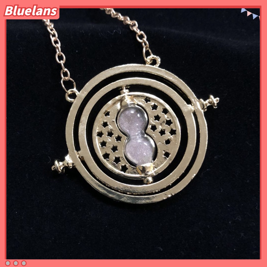 [BLS] Wanita Fashion Jam Pasir Liontin Klavikula Kalung Kerah Rantai Perhiasan Hadiah Untuk Pesta