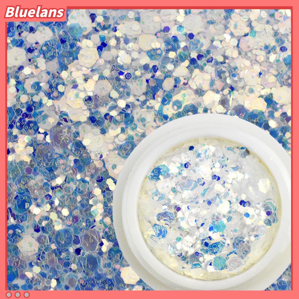 [BLM] Payet Manikur Hati Bintang Bulan Berujung Lima Glitter Campuran DIY Nail Art Decor