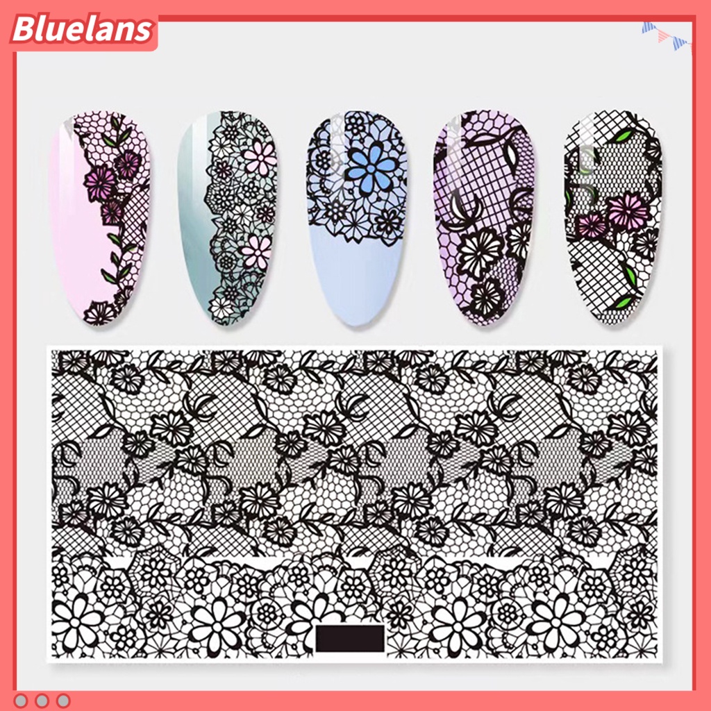 [BLM] Stiker Nail Art Perekat Diri DIY Nai Art Aksesoris 2D Lace Nail Adhesive Decal Untuk Anak Perempuan