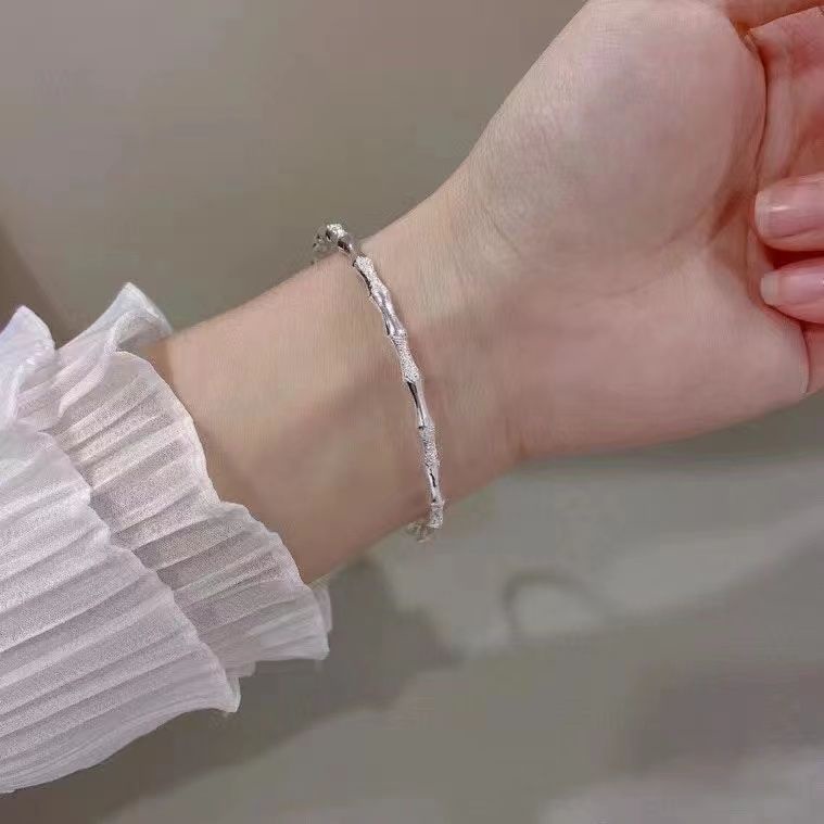 Gaya Cina Baru Bambu Antik Geser Tarik Gelang Yang Dapat Disesuaikan Perempuan2023 Gaya Baru Trendi Gelang Pacar Bambu Tinggi