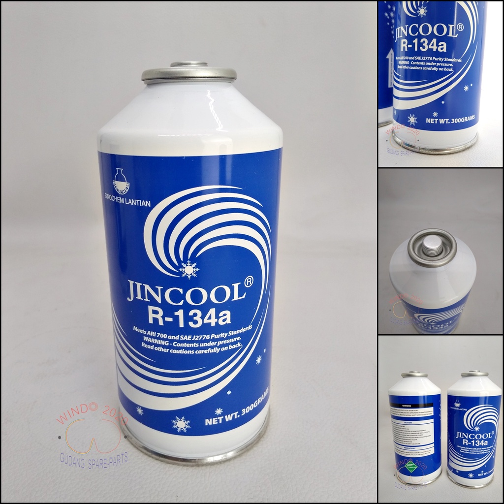 PREON JIN COOL R134A ORIGINAL/PREON AC MOBIL/FREON KULKAS KALENG 390 -MEREK JIN COOL