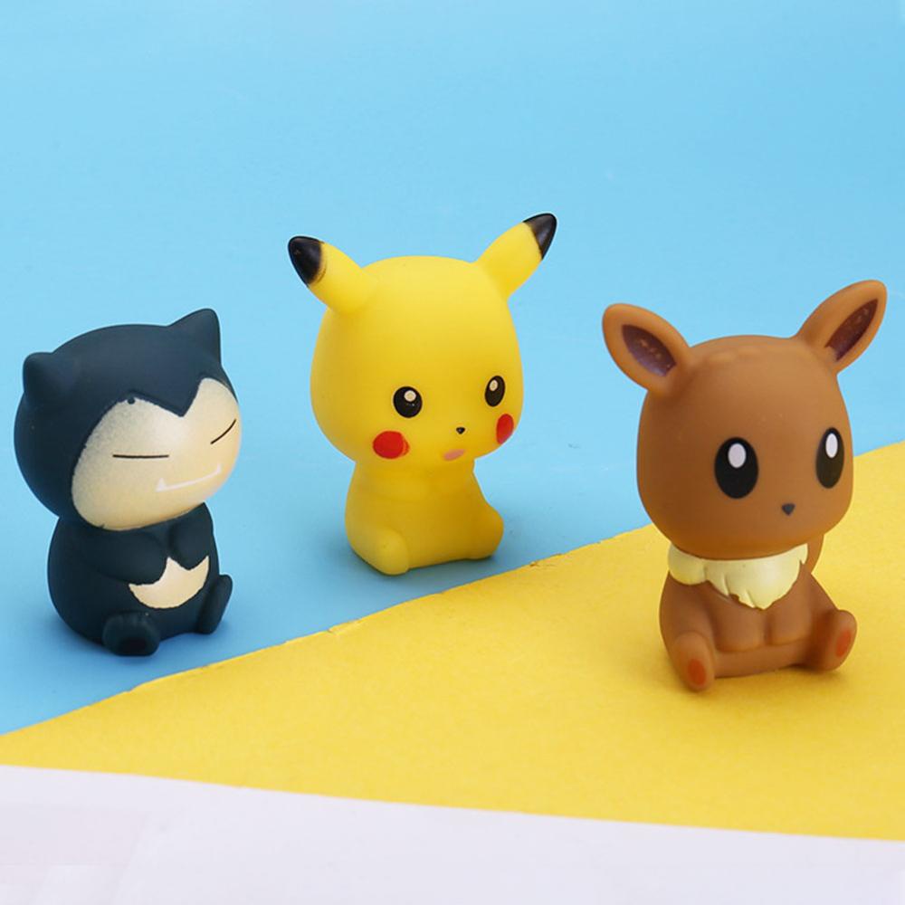 Timekey 1PC Pokemon Anime Pikachu Kartun Angka Vokal Mandi Mainan Untuk Anak Bayi Kamar Mandi Mainan Bathtub Mainan Baby Shower Mainan A6Y5