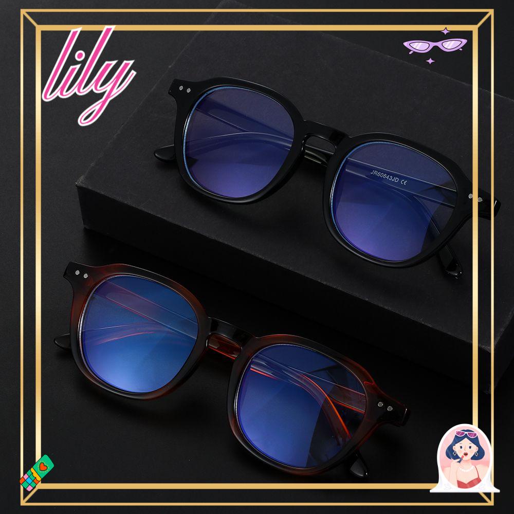 Lily Blue Light Blocking Glasses Kacamata Bulat Anti Mata Eyetrain Eyeglasses Anti Blue Light