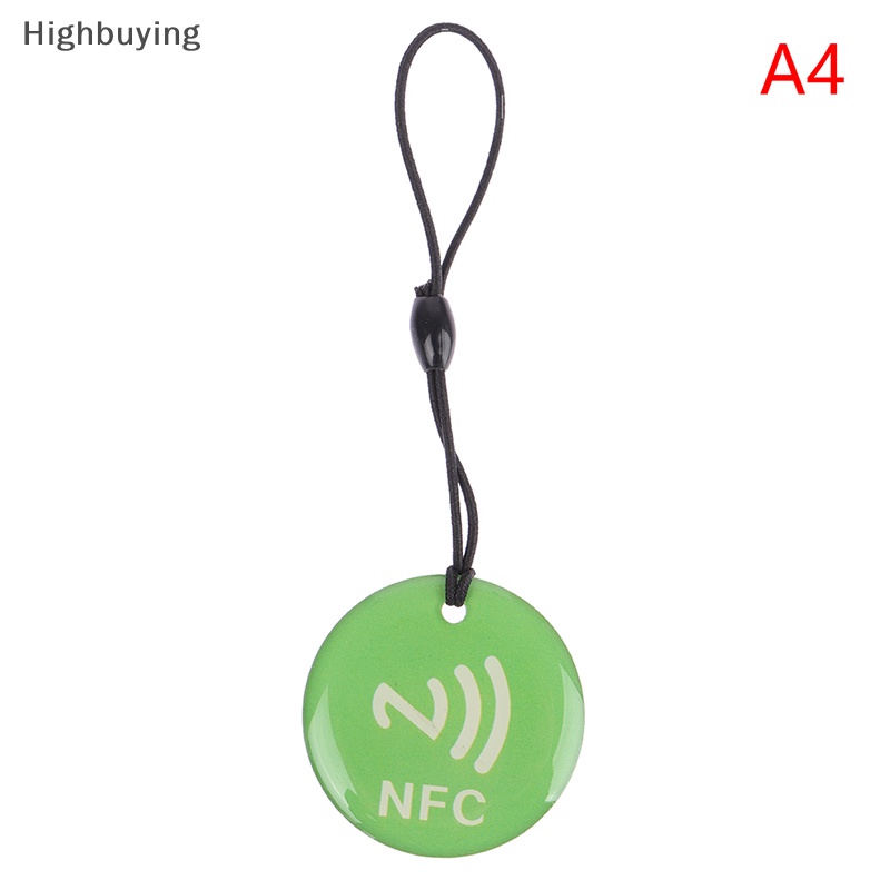 Hbid NFC Perekat dripping Card Diameter 35mm NTAG213 Smart Card 144bytes Untuk NFC Diaktifkan Telepon Smart Business Card Glory