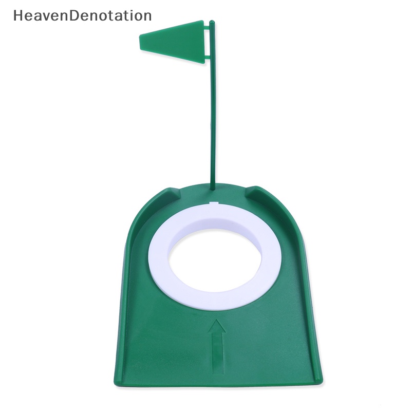 [HeavenDenotation] Golf Putter Green Indoor Golf Putg Trainer Dengan Alat Bantu Latihan Bendera Lubang Rumah HDV