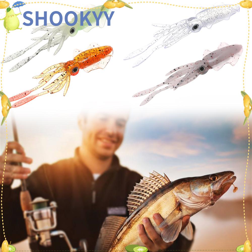 Chookyy Umpan Gurita Air Asin Renang Artificial Silikon Lembut Ekor Panjang