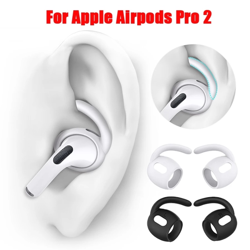 Kait Telinga Anti slip Dan Anti Jatuh Kompatibel Untuk Airpods Pro/Pro2/Kait Telinga Olahraga Silikon Lembut Anti Hilang/Aksesoris Penutup Telinga Headset Bluetooth