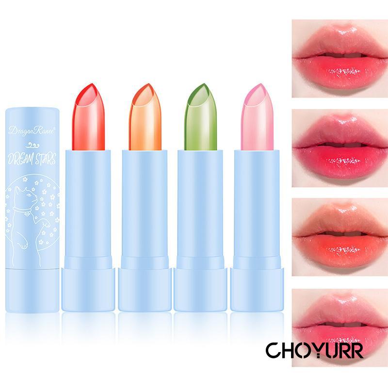 【COD】DRAGON RANEE Magic Lipstick 4 Warna Fruit Lipbalm Melembabkan Tahan Lama-CH