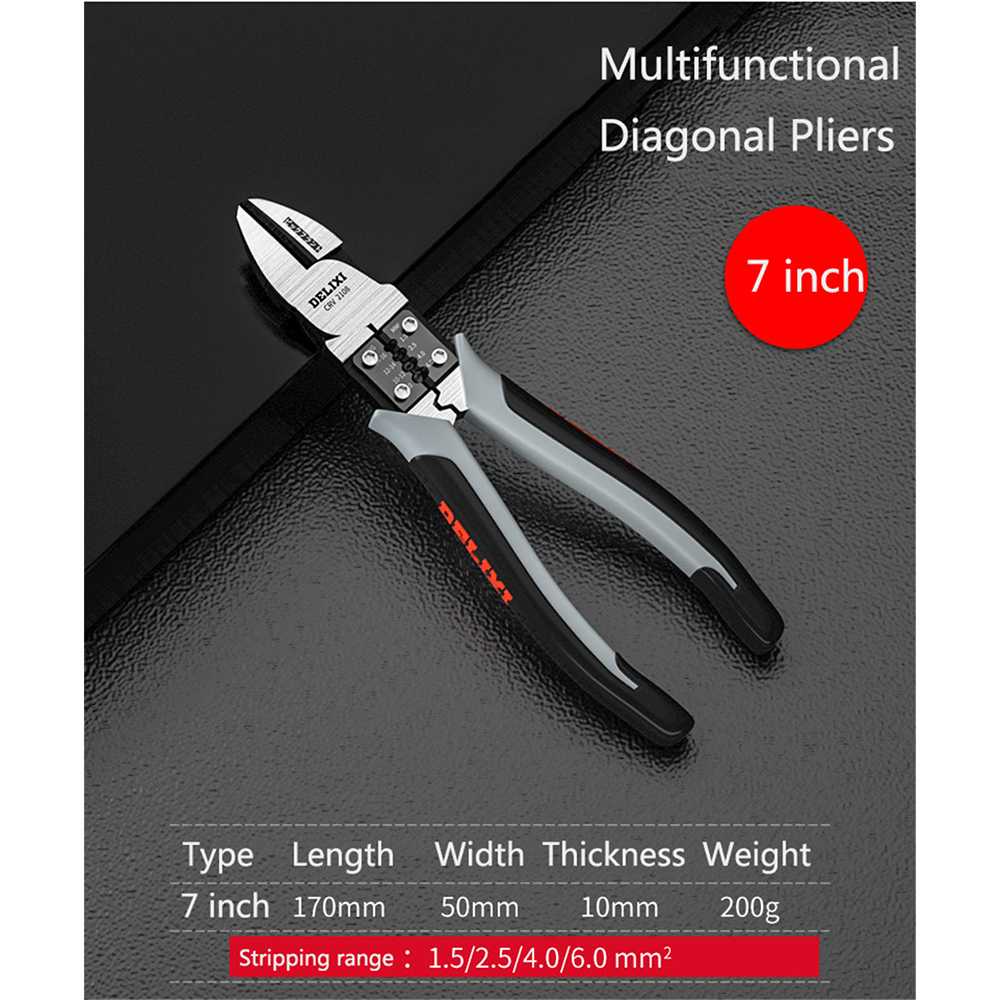 Tang Pemotong Kabel Multifunctional Diagonal Pliers 7 Inch BURNHILDA
