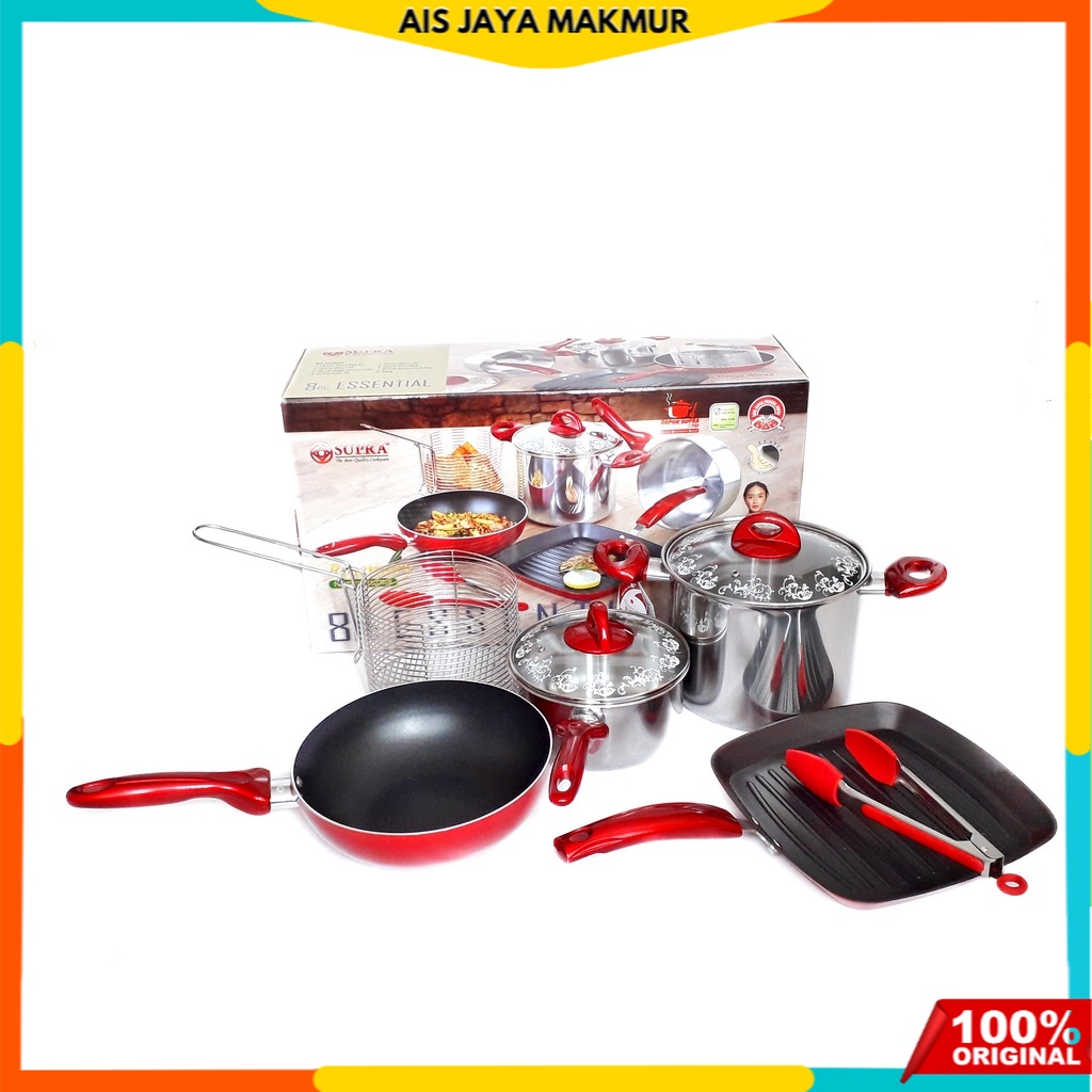 Panci set supra 8 pcs / NEW ESSENTIAL 8 Piece